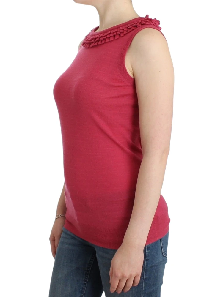 Pink wool knit top alternative