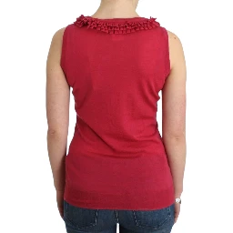 Pink wool knit top