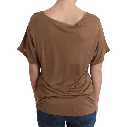 Brown shortsleeved top
