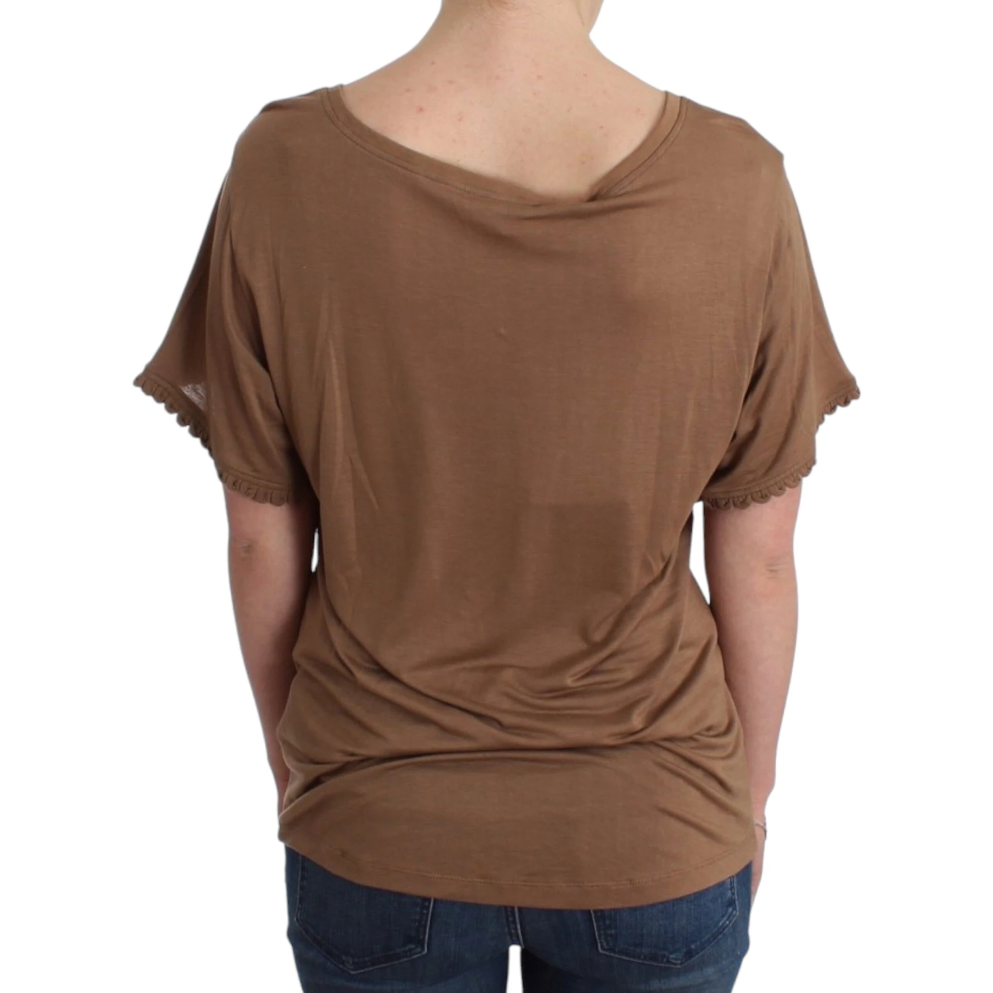 Brown shortsleeved top