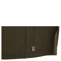 Green shortsleeved blouse top