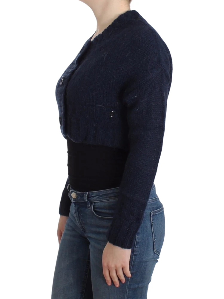 Cropped Cardigan In Blue alternative