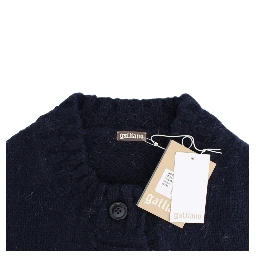 Cropped Cardigan In Blue