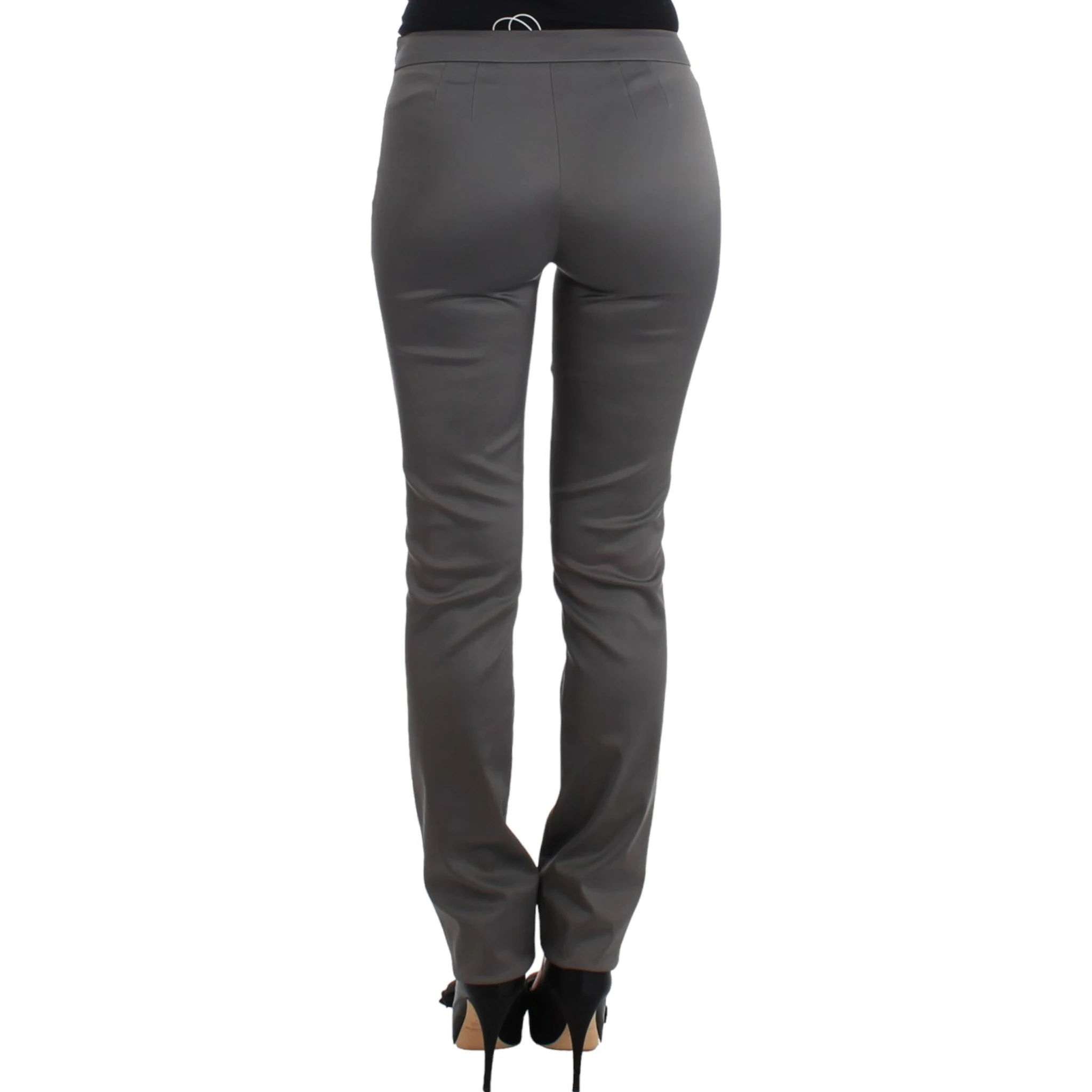 Gray slim fit pants