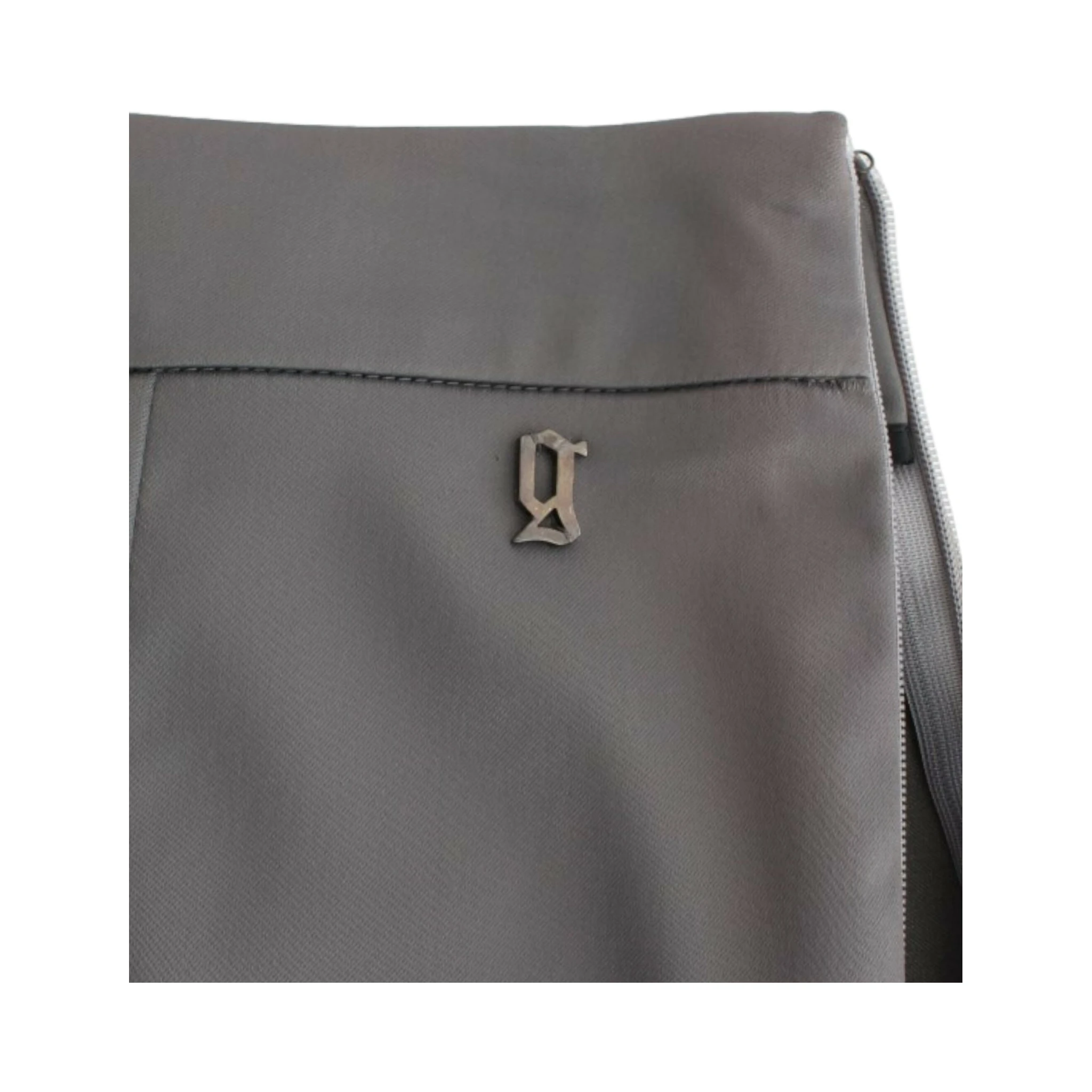 Gray slim fit pants