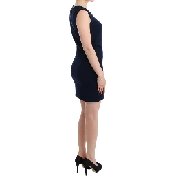 Blue cotton jersey dress