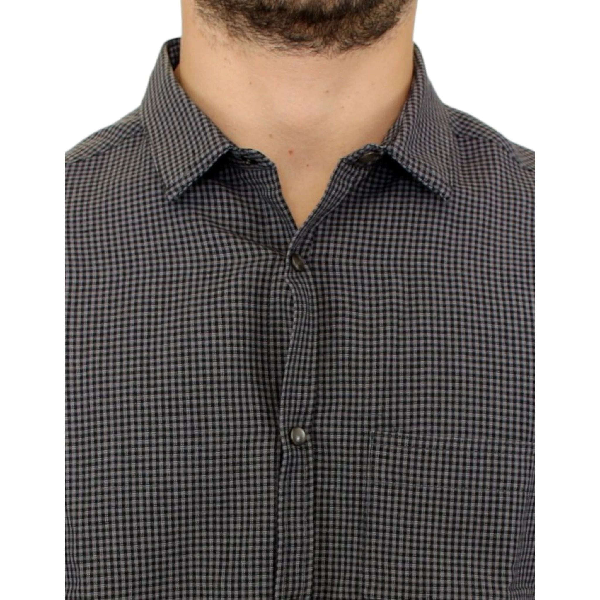 Gray linen casual shirt