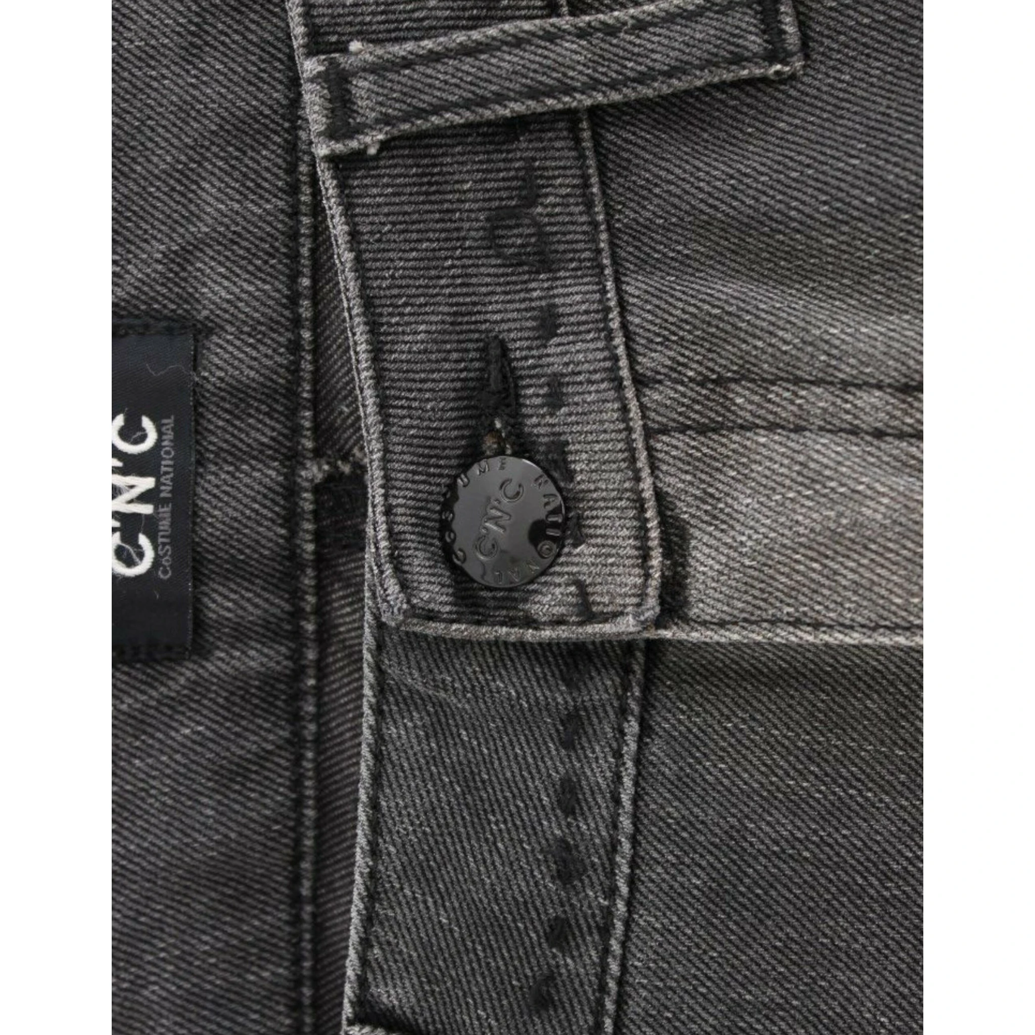 Gray straight leg jeans