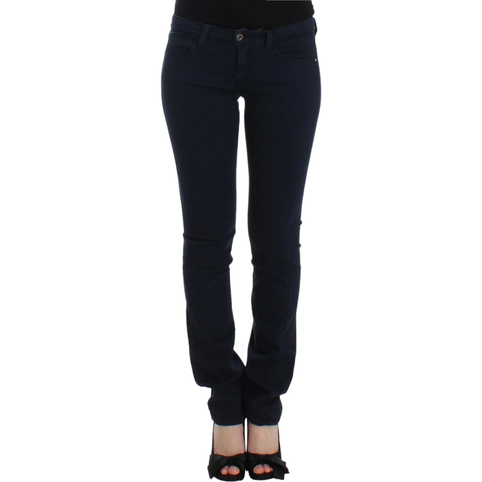 Blue straight leg jeans