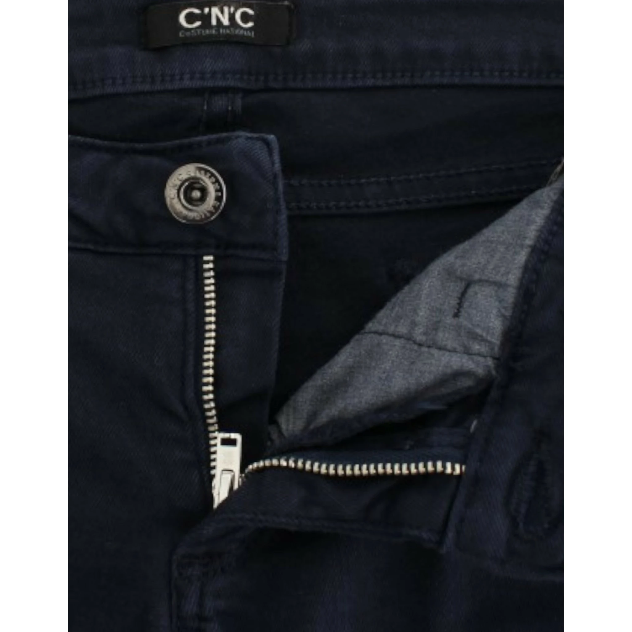 Blue straight leg jeans