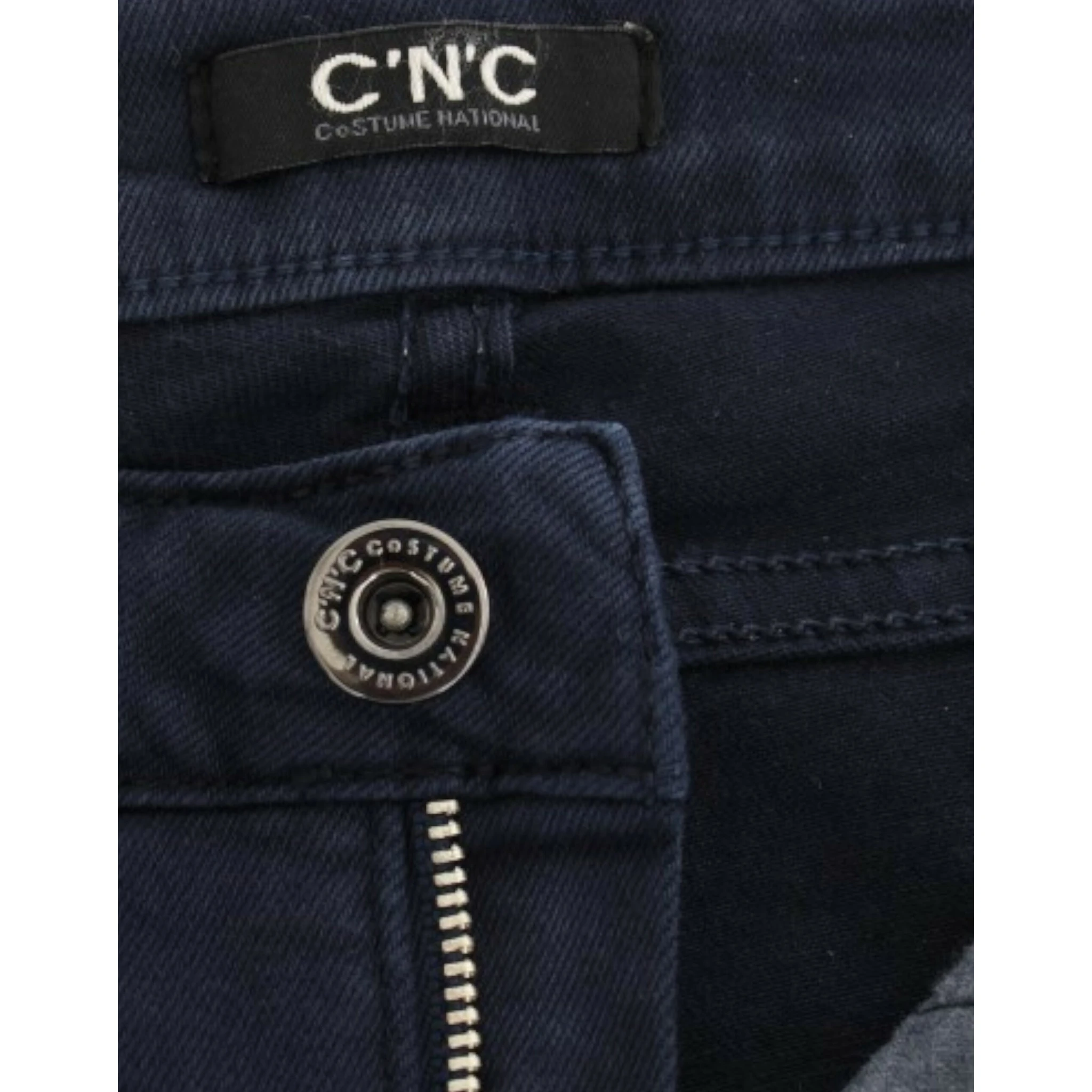 Blue straight leg jeans
