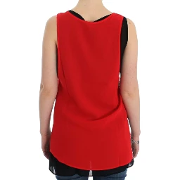 Black sleeveless top