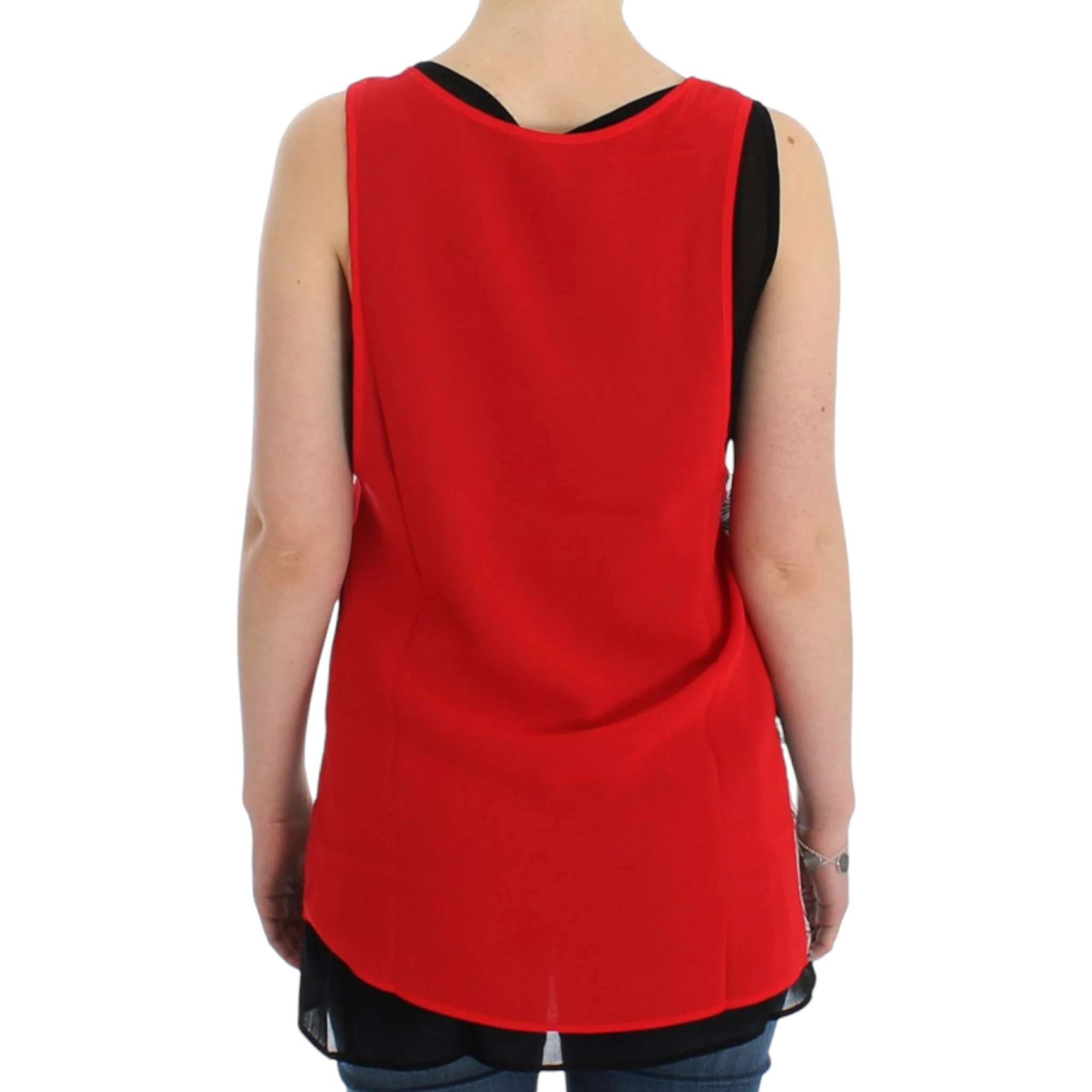 Black sleeveless top