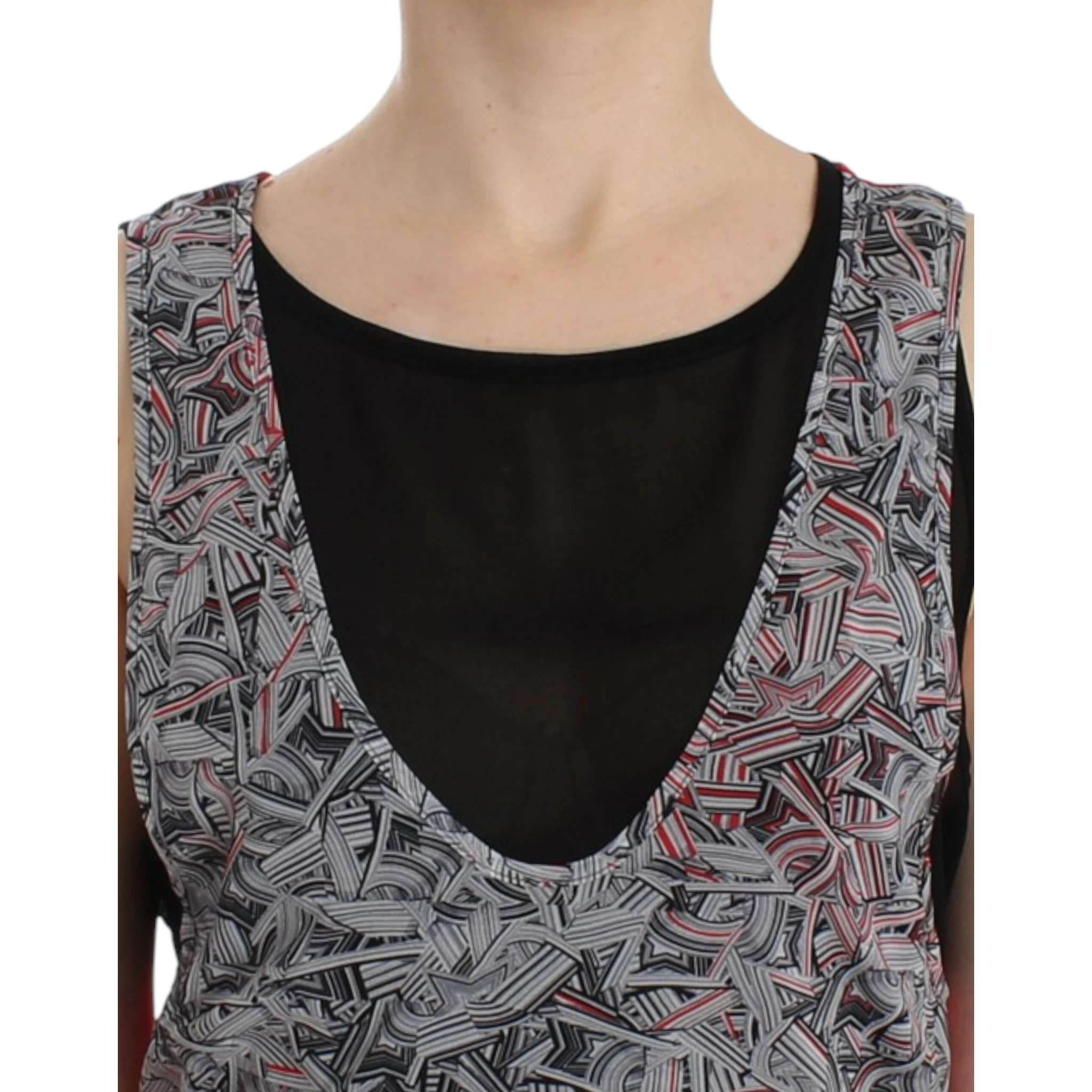 Black sleeveless top