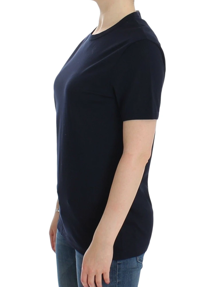 Lingerie Blue Crewneck Cotton Logo T-shirt alternative