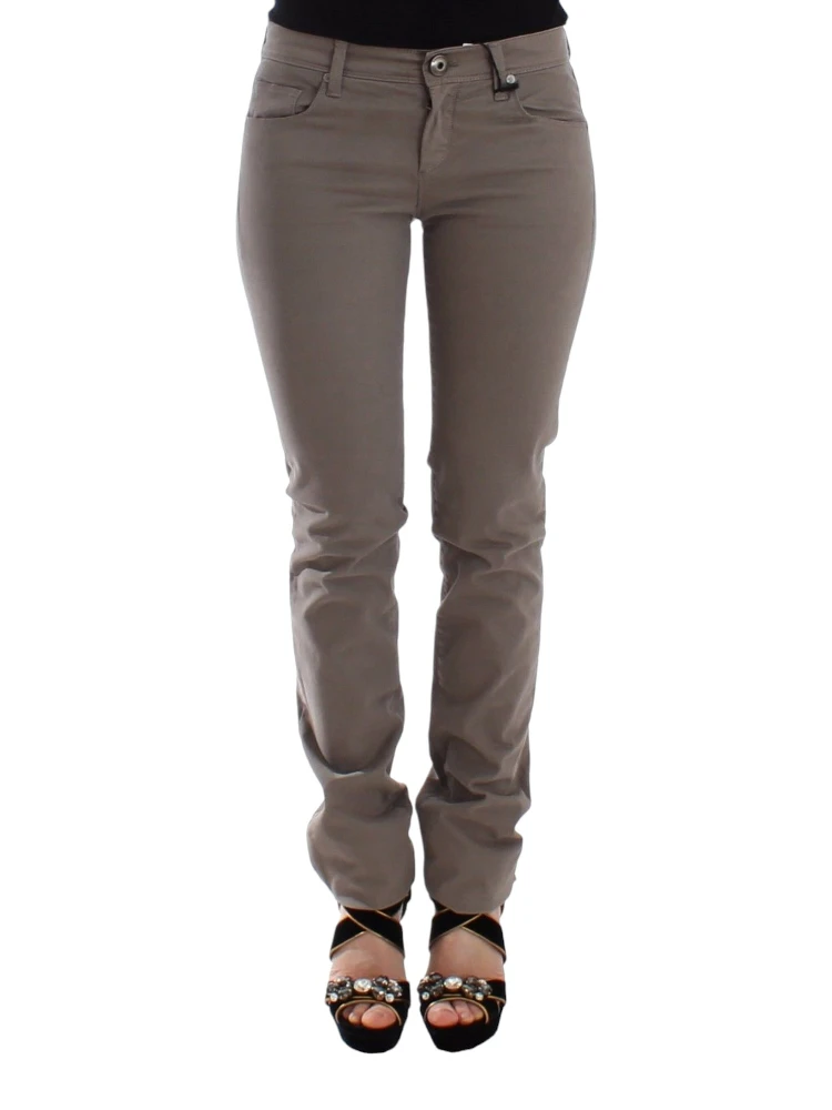 Women Taupe Slim Skinny Jeans In Beige