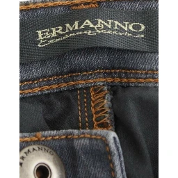Gray Slim Jeans Denim Pants Skinny Leg Stretch