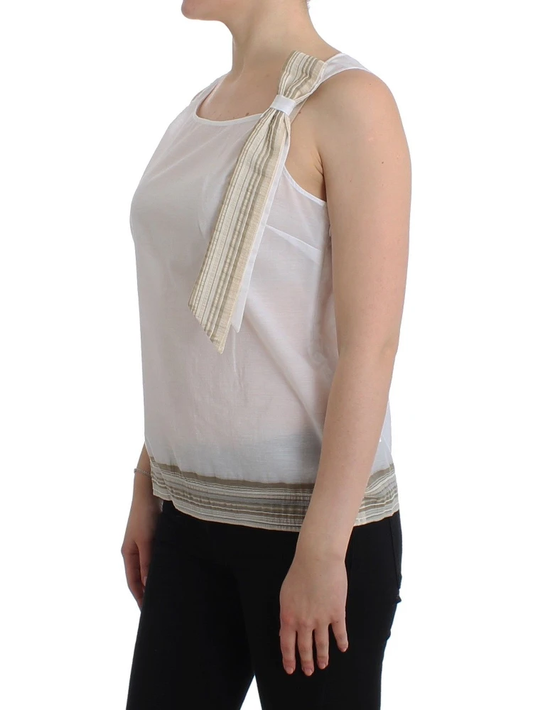 White Top Blouse Tank Shirt Sleeveless alternative