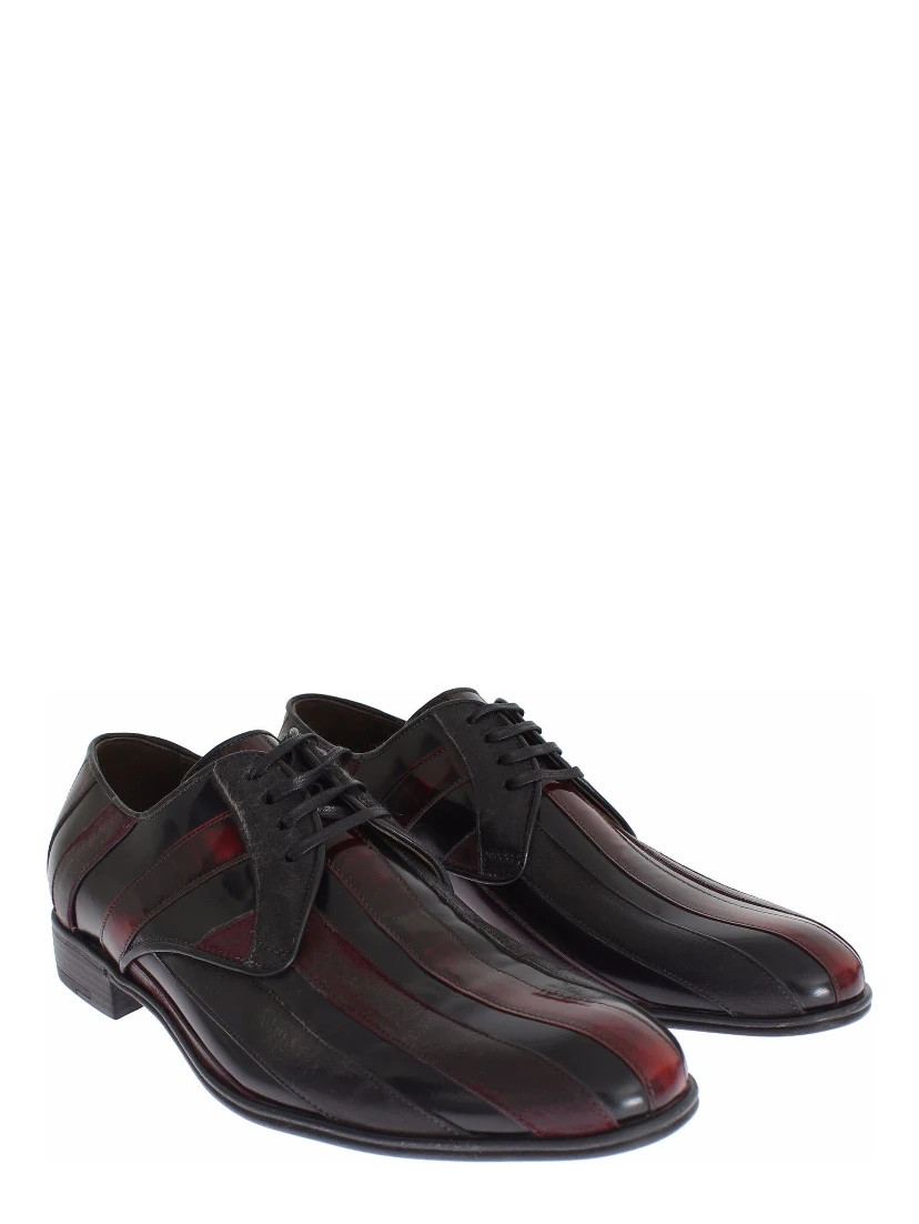 Black Bordeaux Leather Dress Formal Shoes