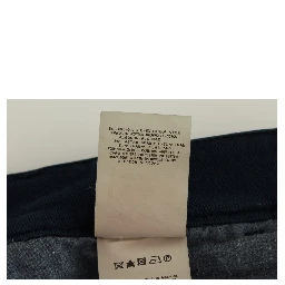 Blue Stretch Straight Fit Pants Chinos
