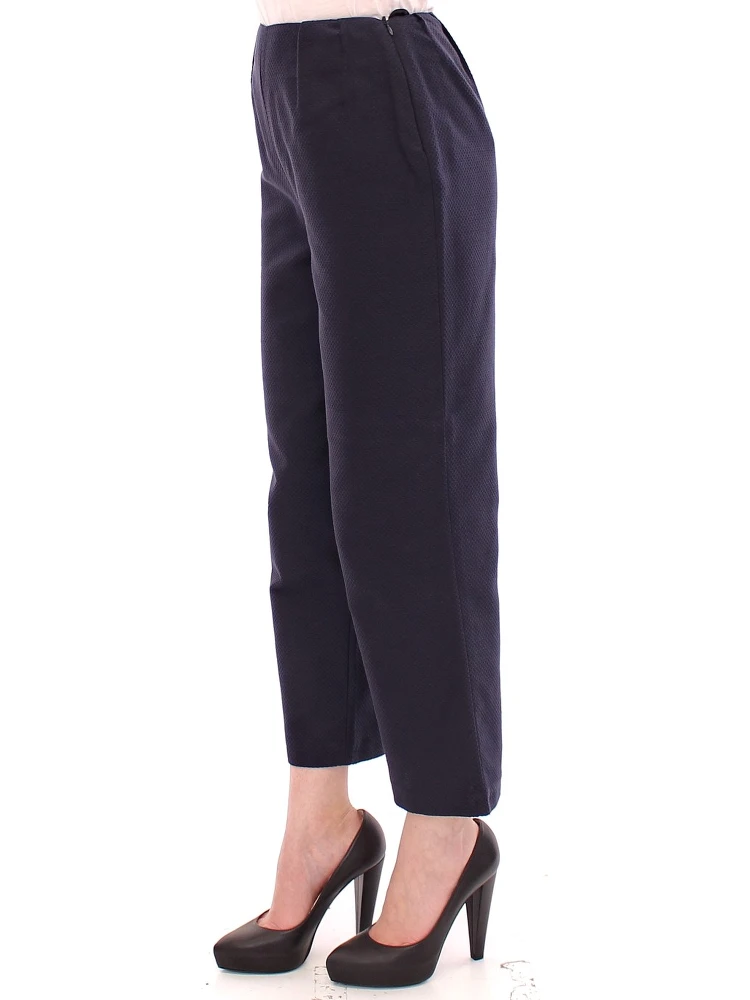 Blue Cropped Cotton Pants alternative