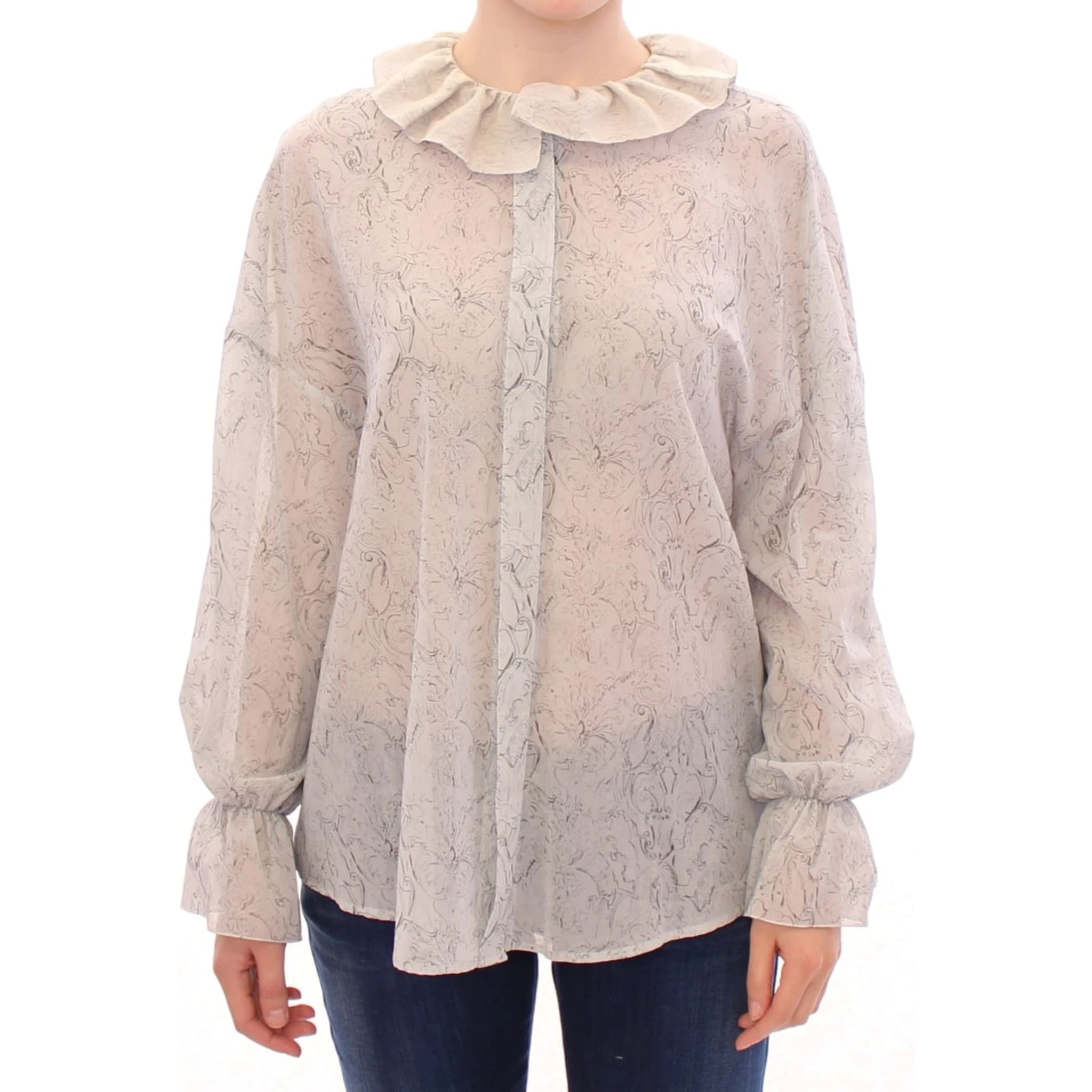 Blue Cotton Blouse Tunic