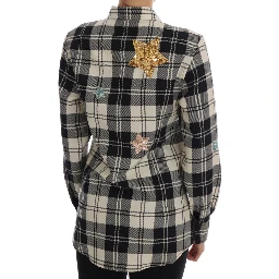 Black White Fairy Tale Crystal Shirt