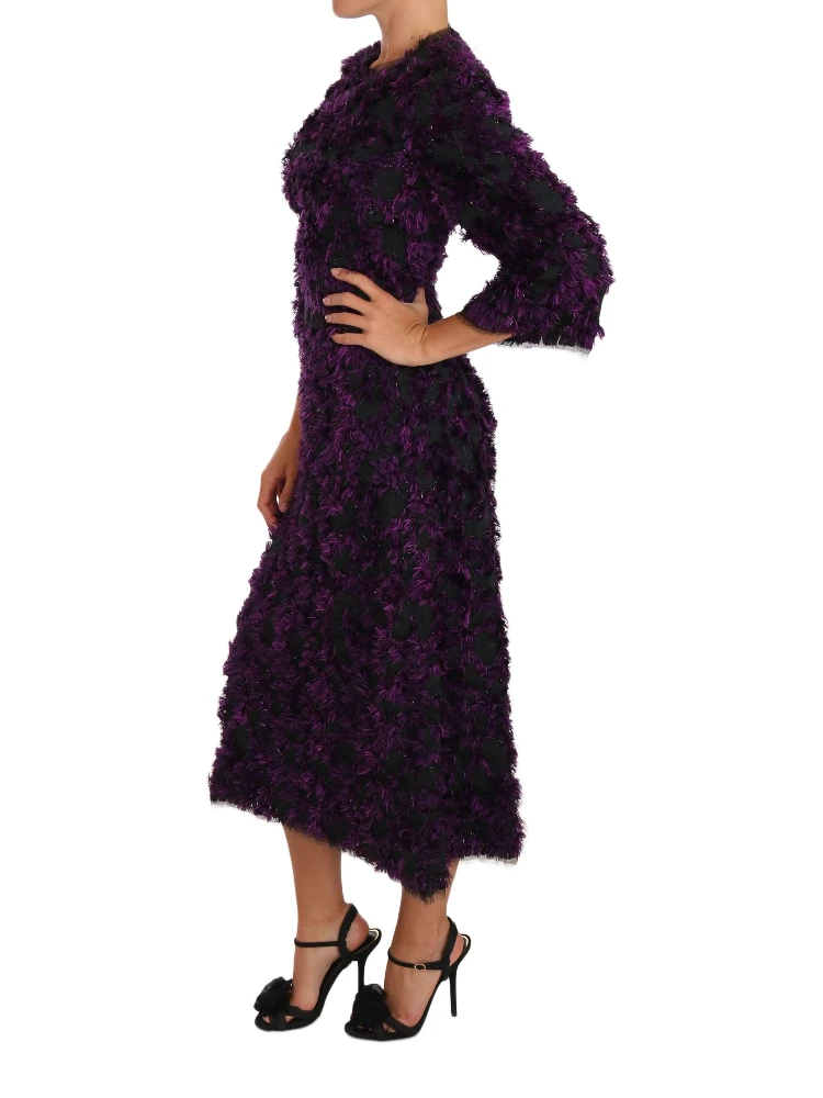 Purple Fringe Midi Sheath Dress alternative