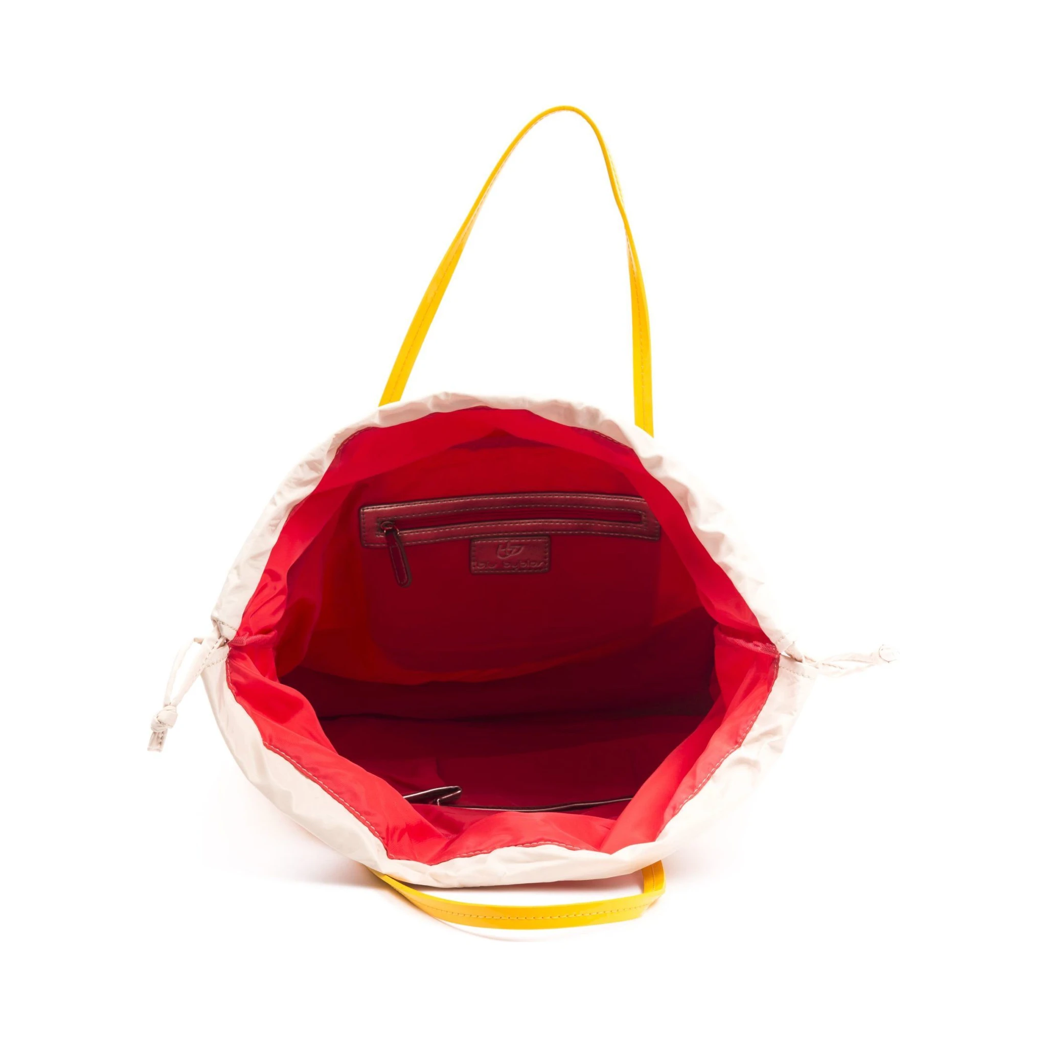 Yellow Polyester Shoulder Bag