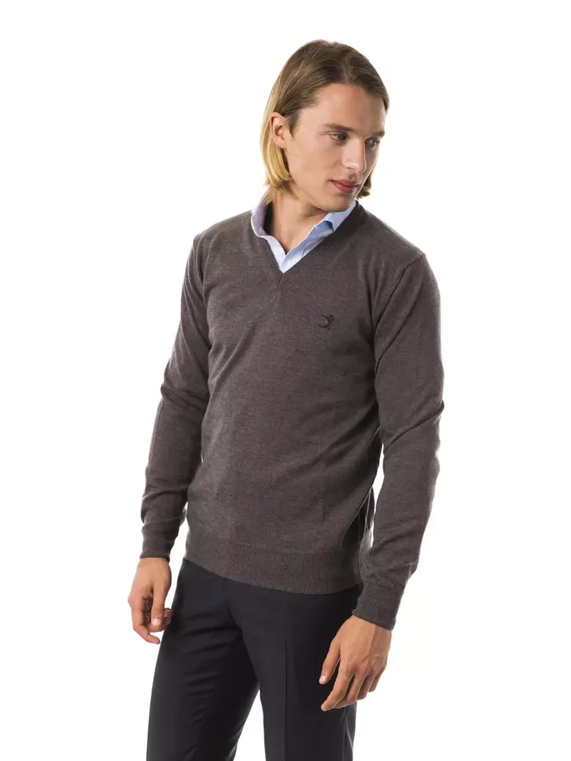 Gray Merino Wool Sweater