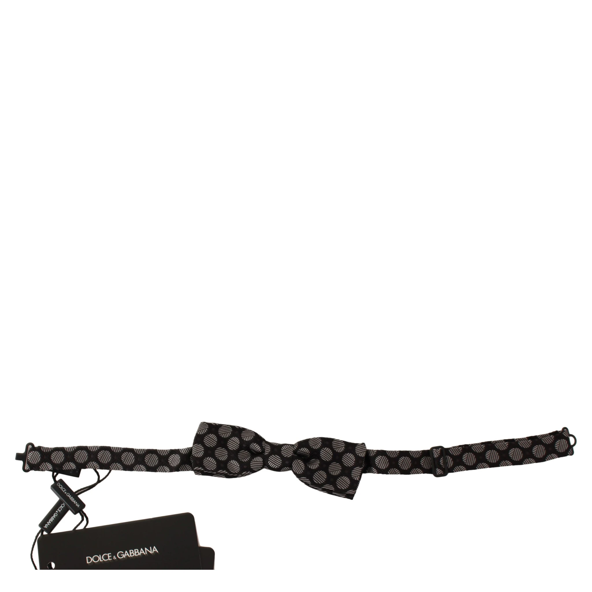 Brown Silk Polka Dot Jacquard Men  Bow Tie Papillon