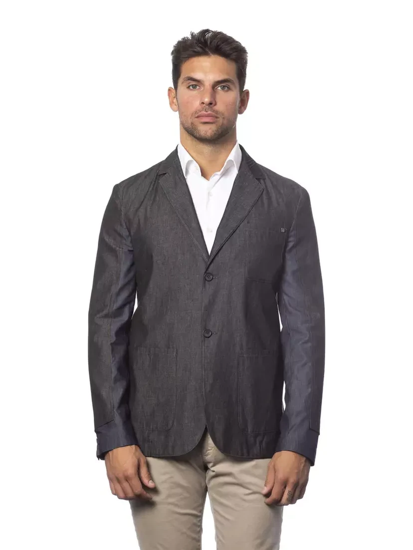 Gray Cotton Suits & Blazer