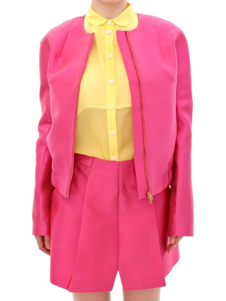 Pink silk blend jacket alternative