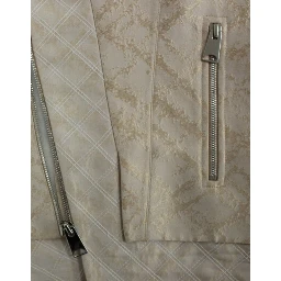 Beige brocade sleeveless jacket