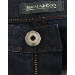 Blue Slim Jeans Denim Pants Skinny Leg Stretch