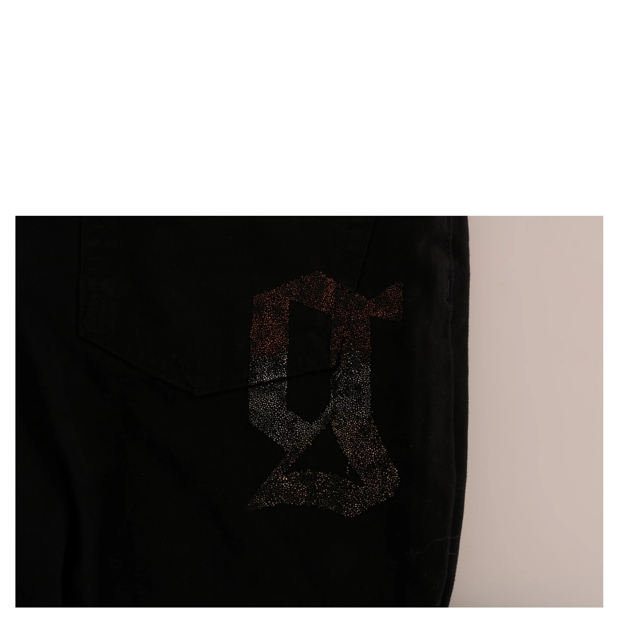 Black Cotton Denim Stretch Regular Fit Jeans