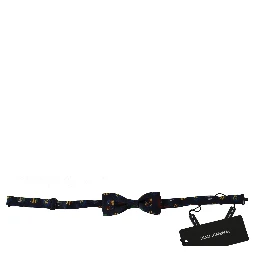 Blue Flags 100% Silk Adjustable Neck Papillon Men Bow Tie