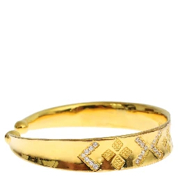 CZ Gold Sterling 925 Silver Bangle Bracelet