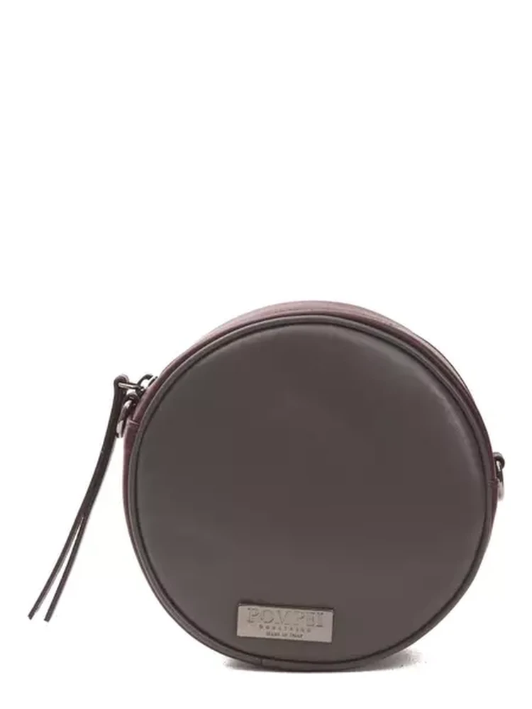 Burgundy Leather Crossbody Bag