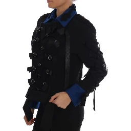 Black Wool Trench Jacket