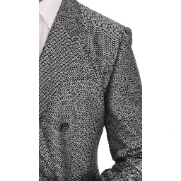 Black Stretch Crystal Bee Slim Fit Suit
