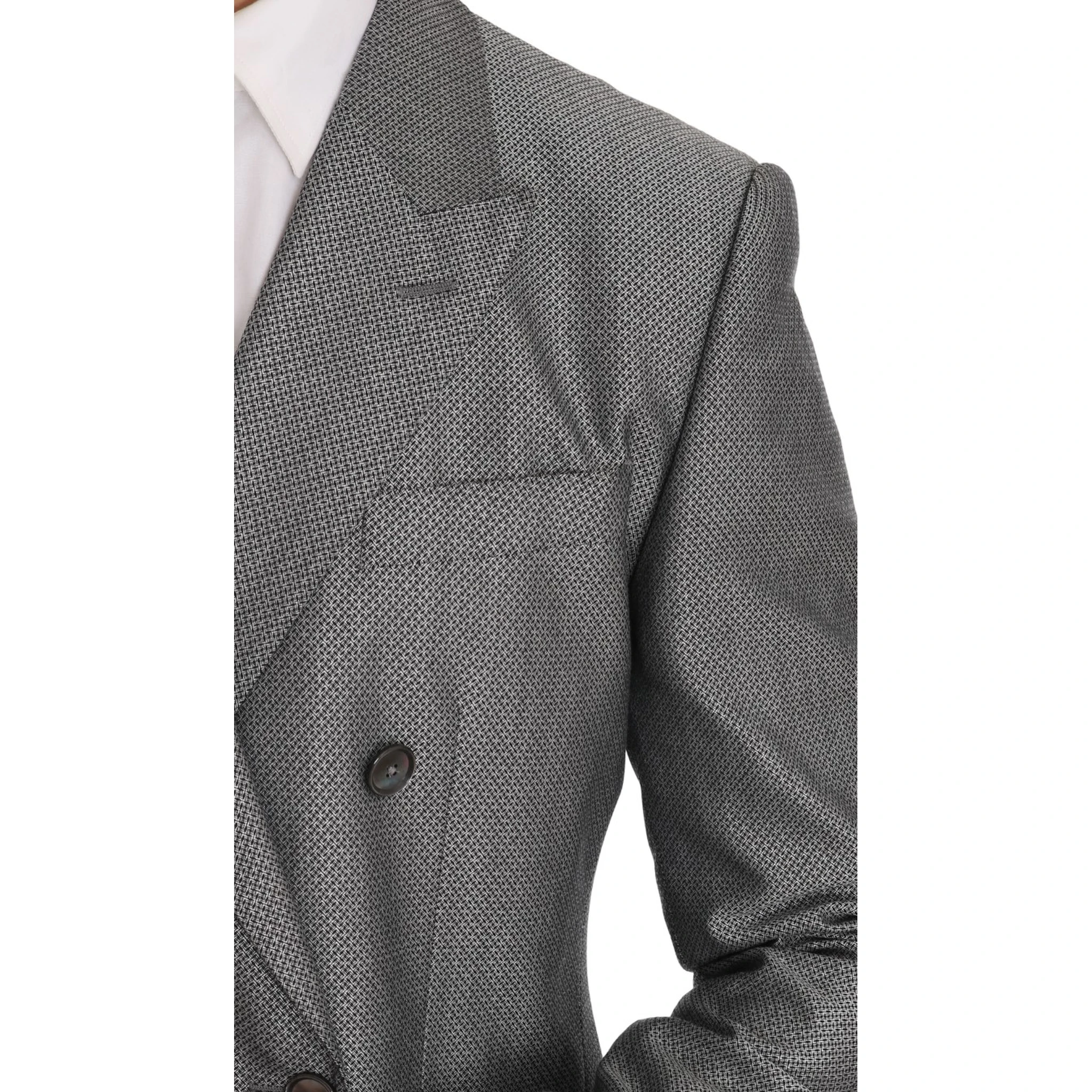 Black Stretch Crystal Bee Slim Fit Suit