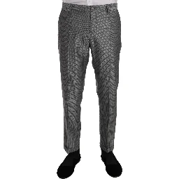 Black Stretch Crystal Bee Slim Fit Suit