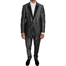Gray Patterned MARTINI 2 Piece Suit