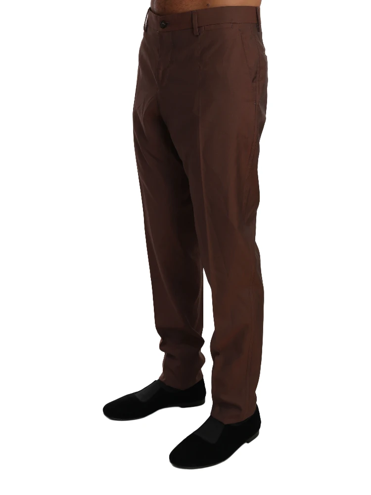 Brown Wool Silk Formal Trousers Pants alternative