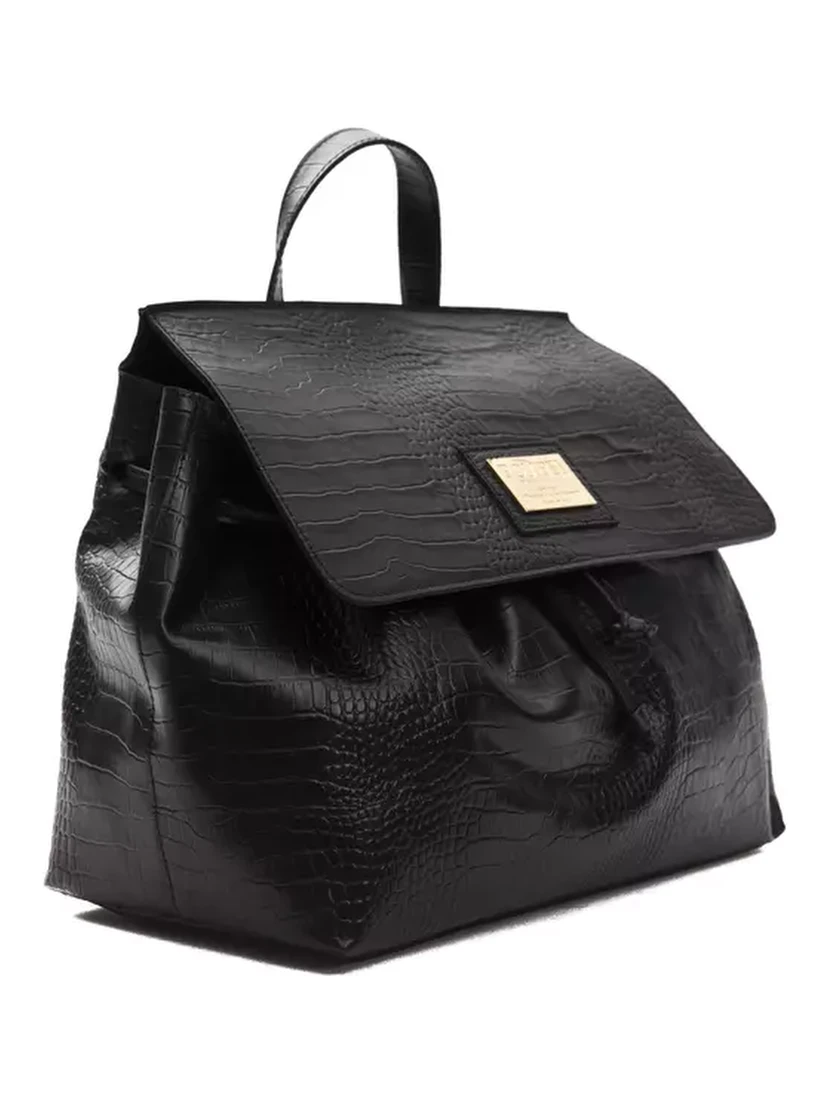 Black Leather Shoulder Bag