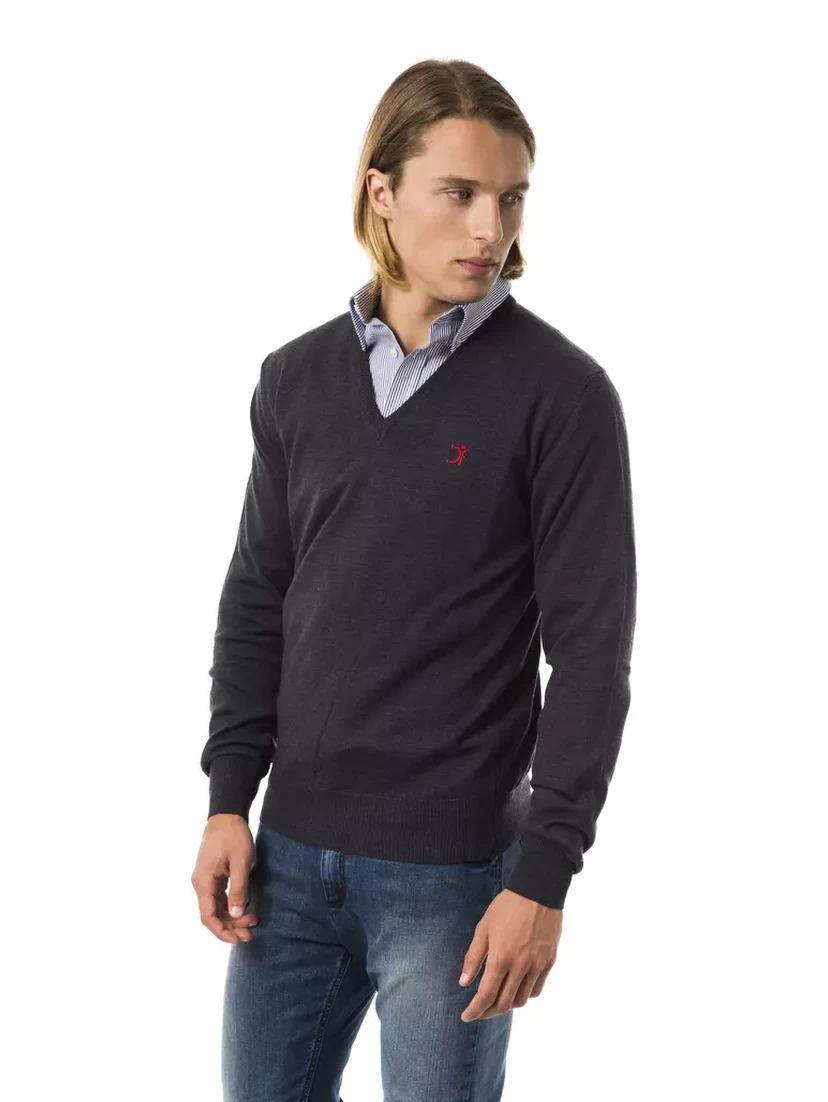 Gray Merino Wool Sweater