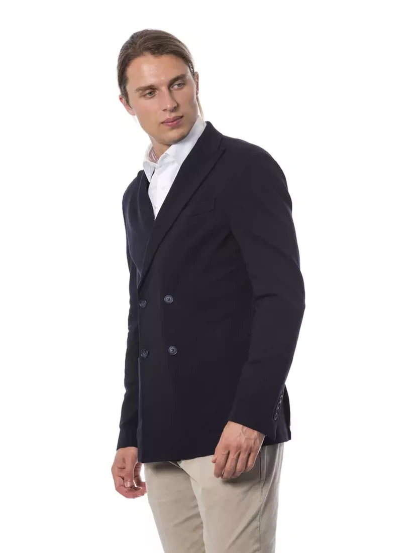 Blue Viscose Suits & Blazer