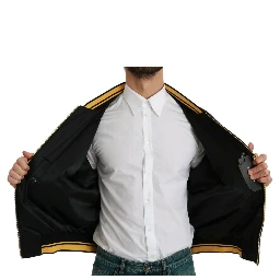 Black YEAR OF THE PIG Bomber Jacket