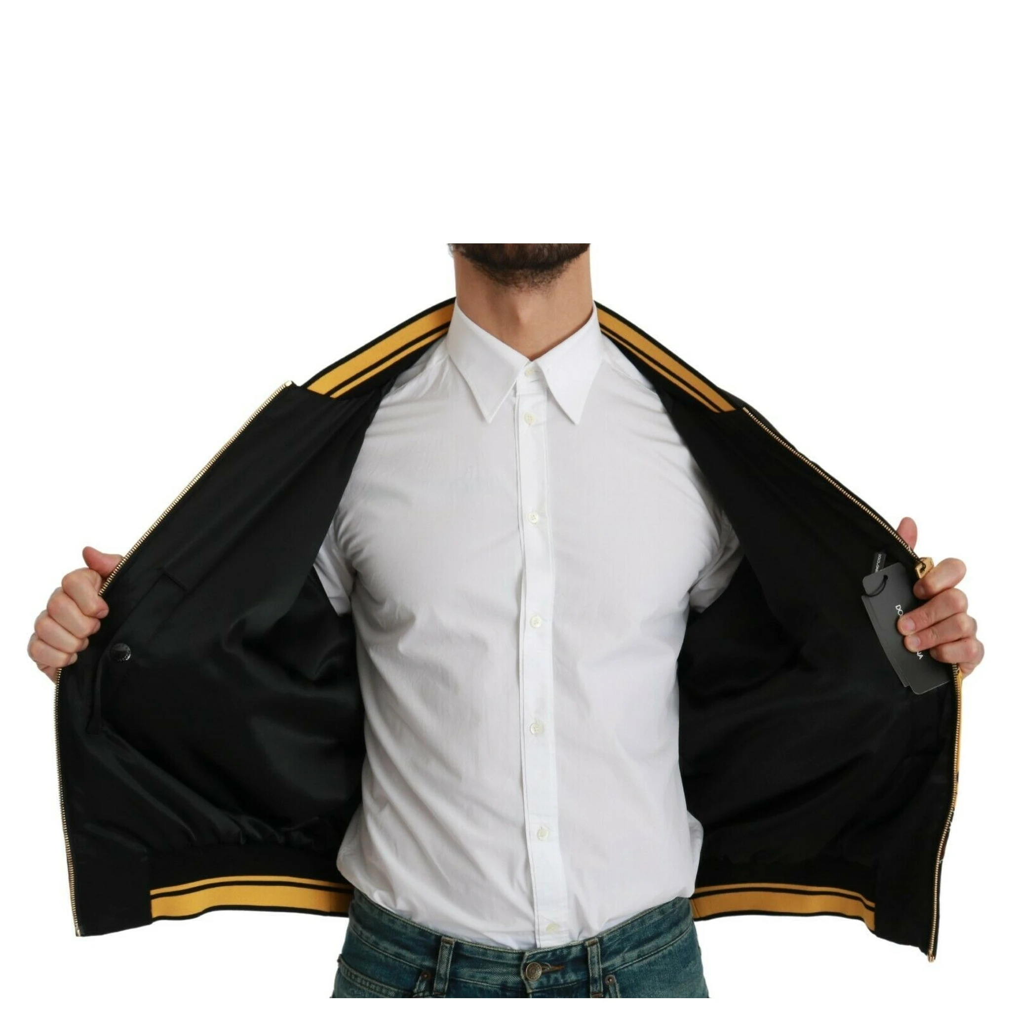 Black YEAR OF THE PIG Bomber Jacket